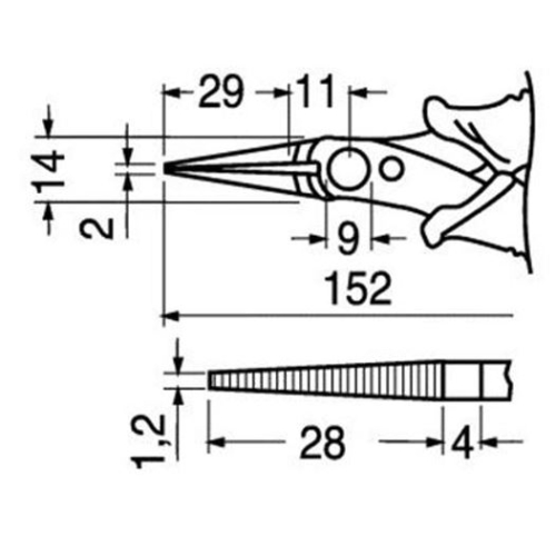 pinza piergiacomi PN2005 disegno
