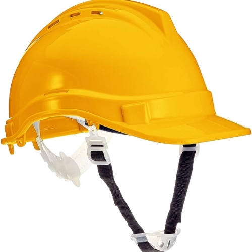 Elmetto di sicurezza EN397 giallo misura 50-66 cm