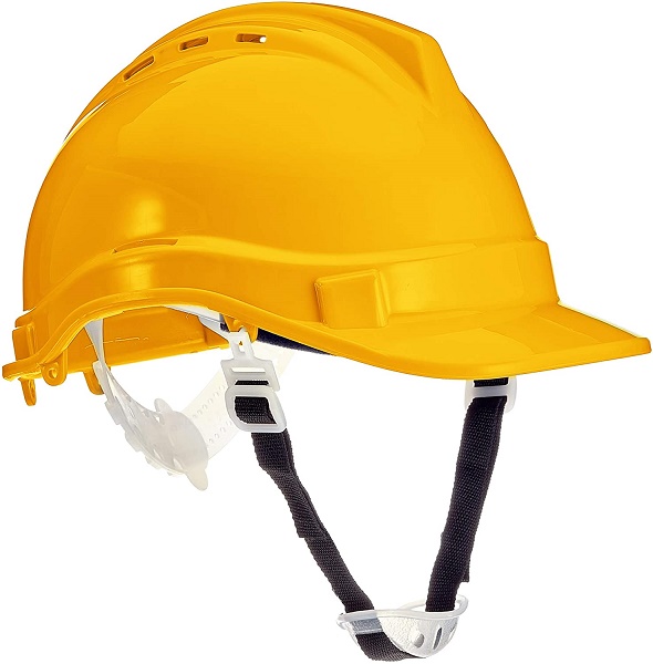 Elmetto di sicurezza EN397 giallo misura 50-66 cm